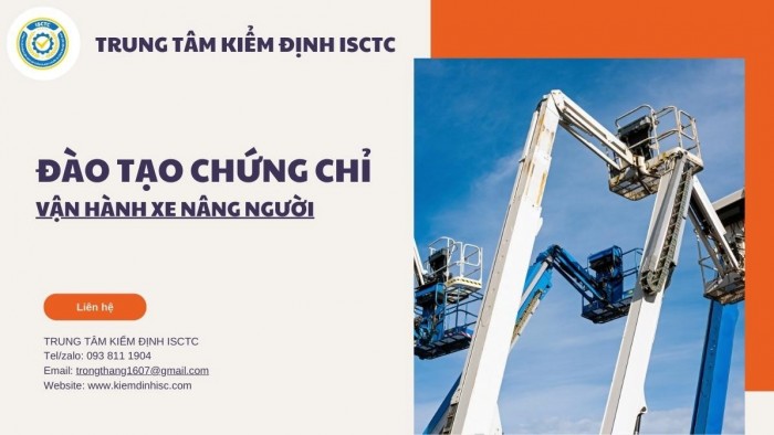 ĐÀO TẠO CHỨNG CHỈ VẬN HÀNH XE NÂNG NGƯỜI